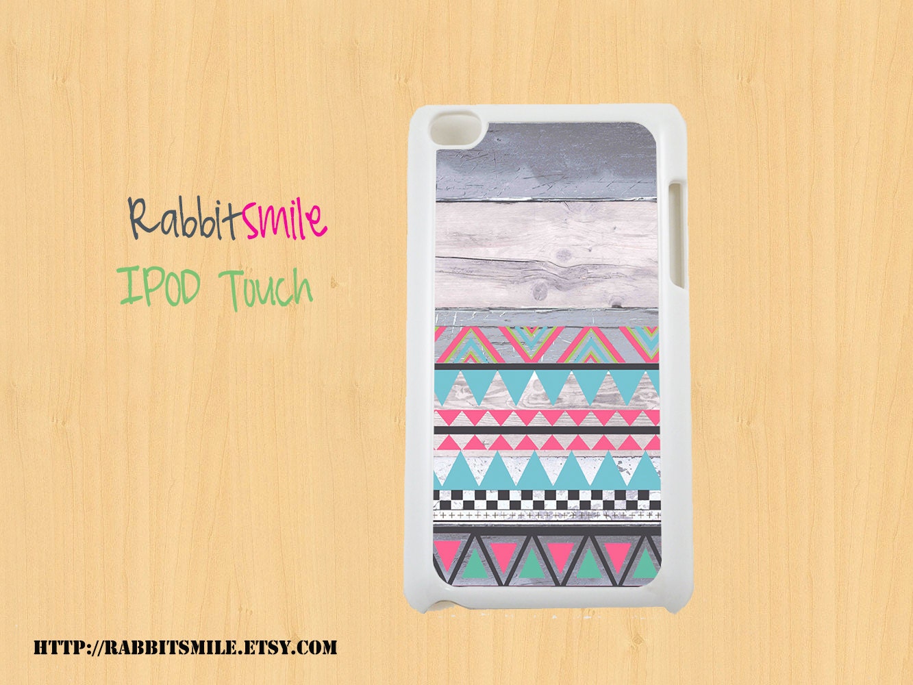 Pastel Wood Aztec Geometric iPod touch 4th / 5th Generation Case, Cover / Tribal iPod touch 4g / 5g Case / iPod 4 / 5 cover