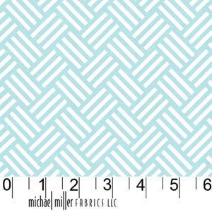 1 yard, "Tatami" in Aqua, Cotton Sateen, Home Dec, Michael Miller, Bekko