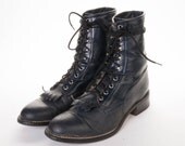 Vintage blue Texas brand steel toe ropers size 9.5EE