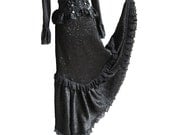 Skirt Sirius, XS-S victorian mourning, steampunk noir, burlesque, goth, Somnia Romantica by Marjolein Turin