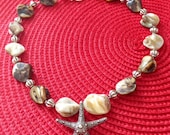 Starfish seashell necklace