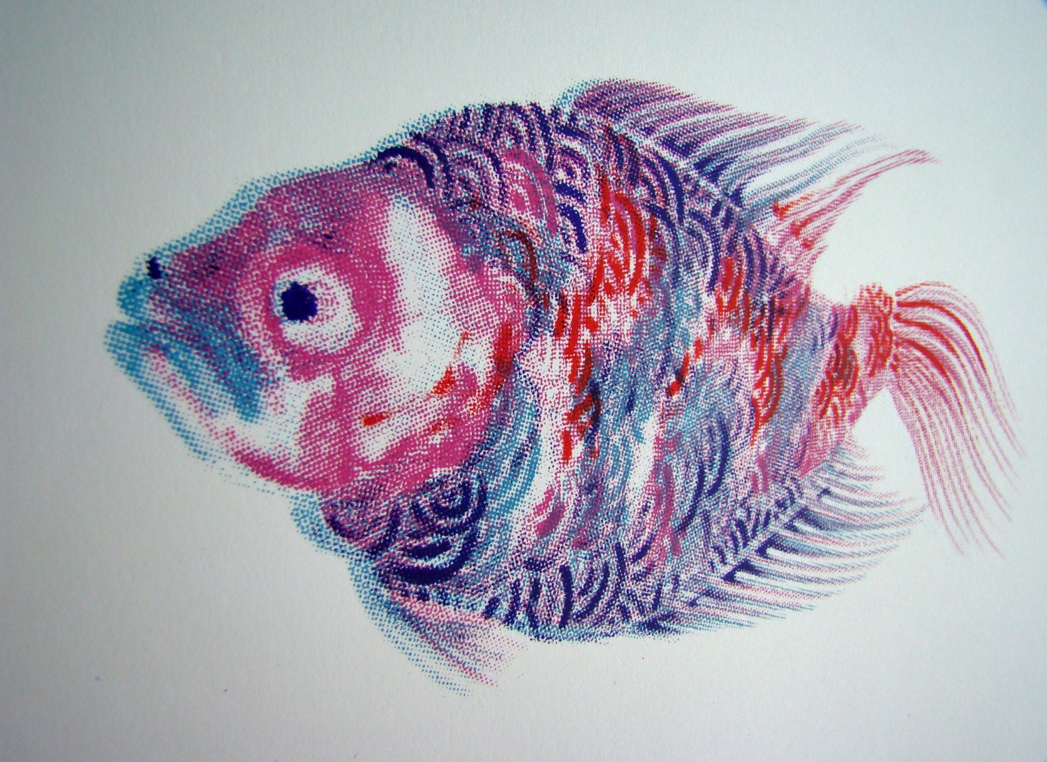 Fishy Screenprint