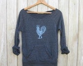 ra ra Rooster Sweatshirt, Rooster Sweater, Chicken Sweater, S,M,L,XL