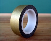 Gold  Washi Tape -15mm x 10m - Pretty Gold Washi for Crafts - MyLittleOtter