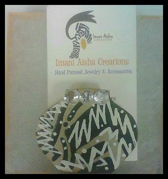 Hand Painted Mini Vase Brooch