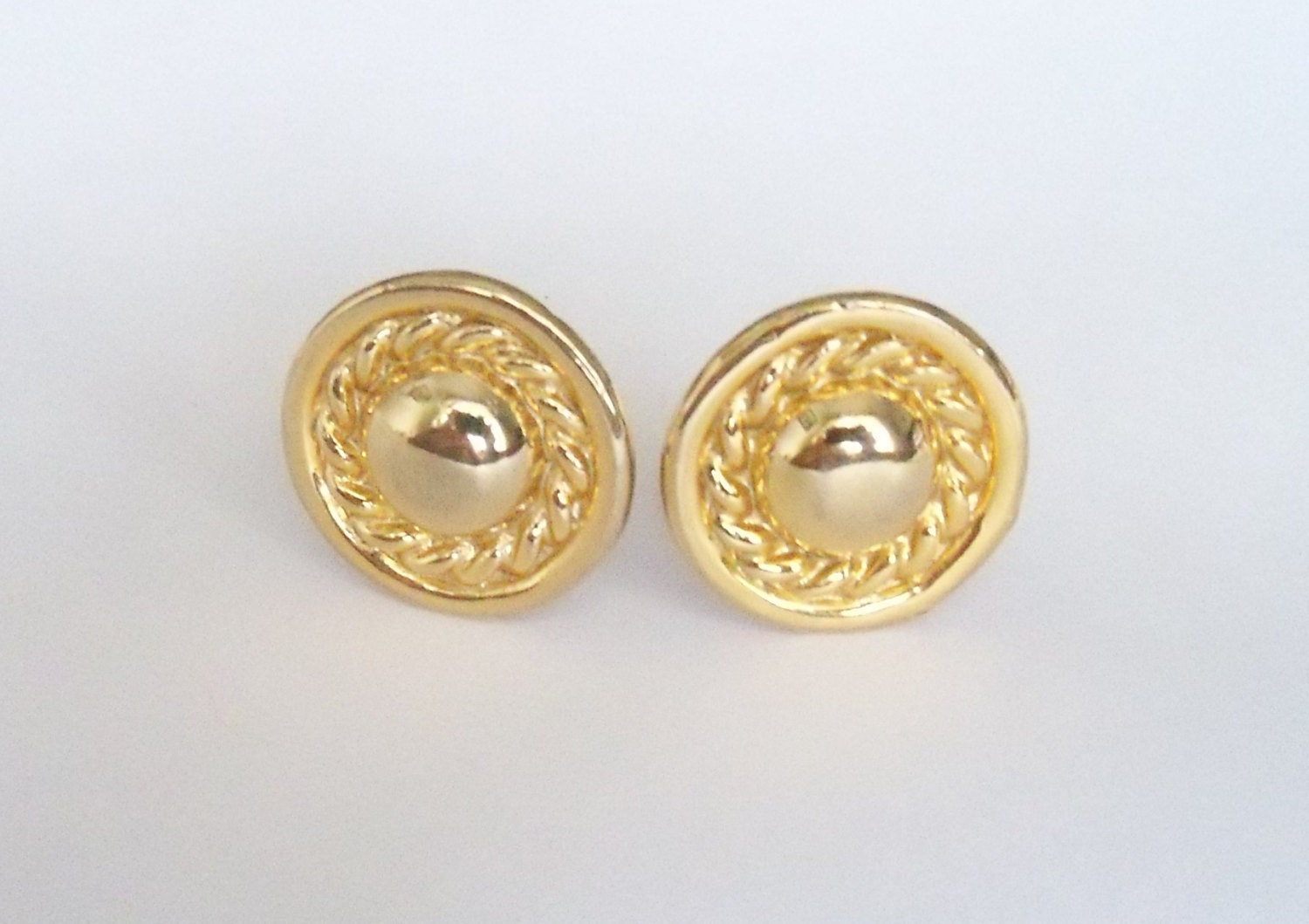 Vintage Earrings Gold Tone Clip Ons Work Wedding Jewelry Holiday Special Occasion Gift Idea