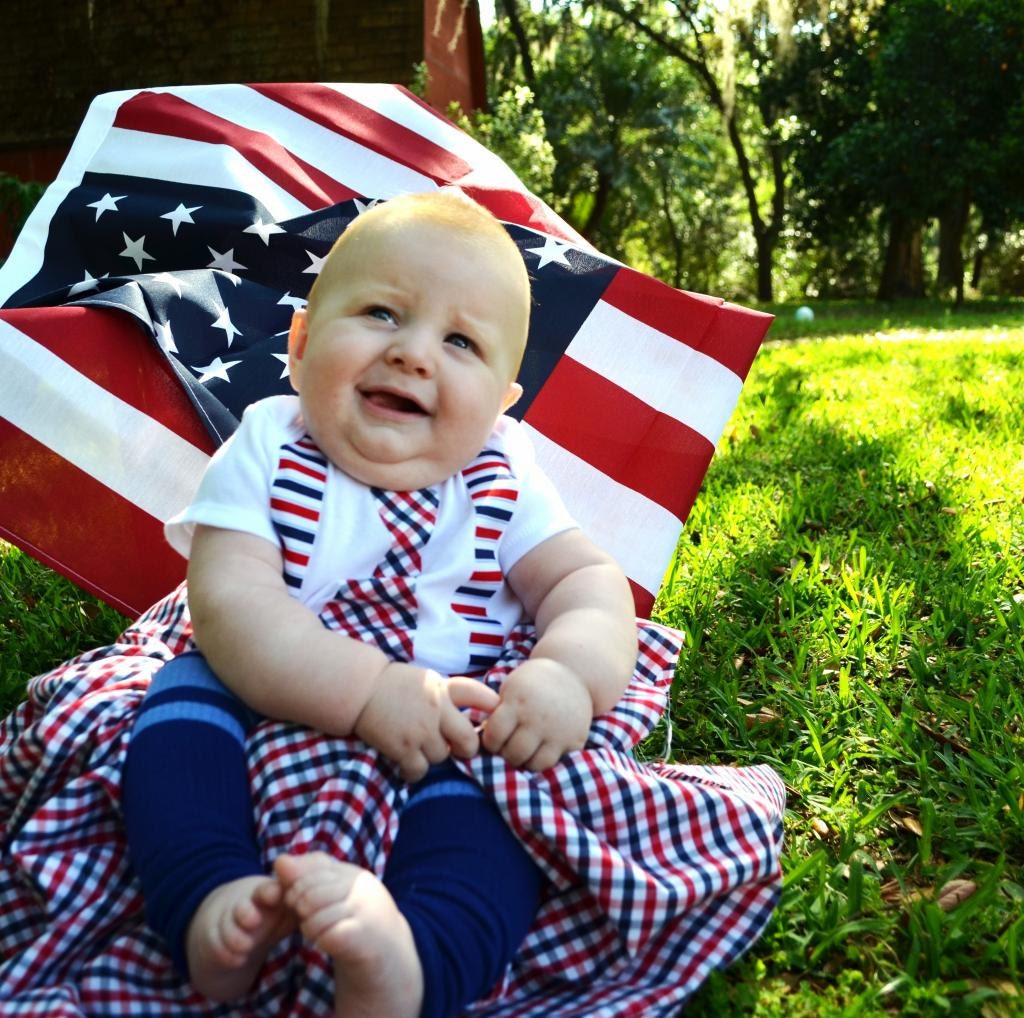 4th of July Onesie Tie with Suspenders Patriotic Red White Blue  Photo Prop 4th of July USA Memorial Day