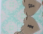 GIFTS Banner Wedding Garland Kraft Paper Hearts