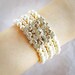 CALANTHA. Wedding Bracelet, Bridal Bracelet, Swarovski Pearl and Rhinestone Bridal Bracelet, Vintage Style Rhinestone Bracelet Jewelry