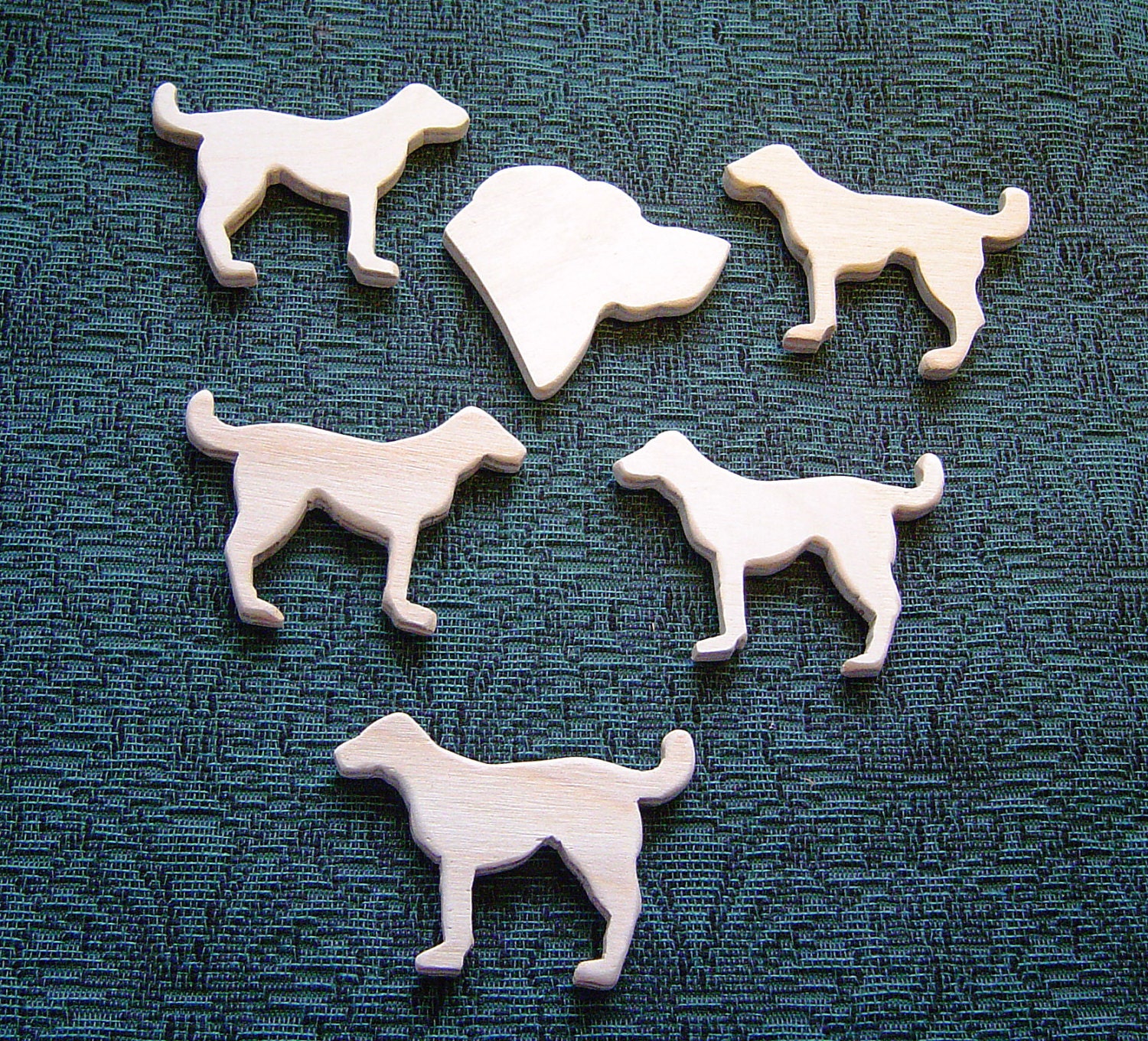 Wedding BOUTONNIERES - DIY - Ready to finish Your WAY - Hand Carved Dogs - Groom is The Top Dog plus 5 Dogs for Grooms Men
