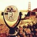 Golden Gate Bridge. San Francisco photo. Viewfinder. travel photography. golden. gold. bronze. copper. brown. california art