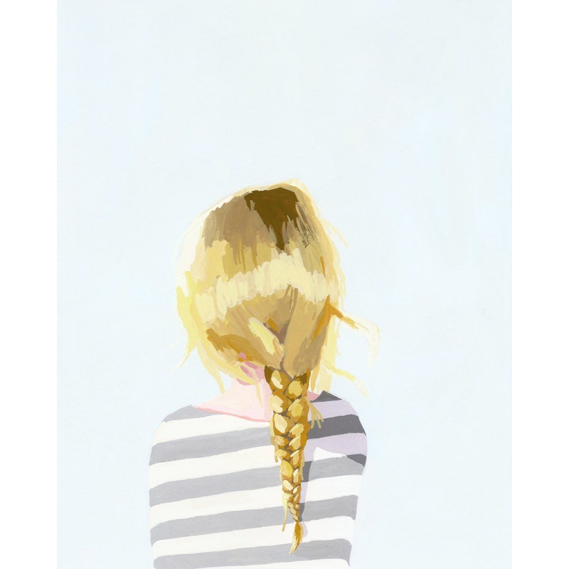 hair art - braid print - "Braid 3"