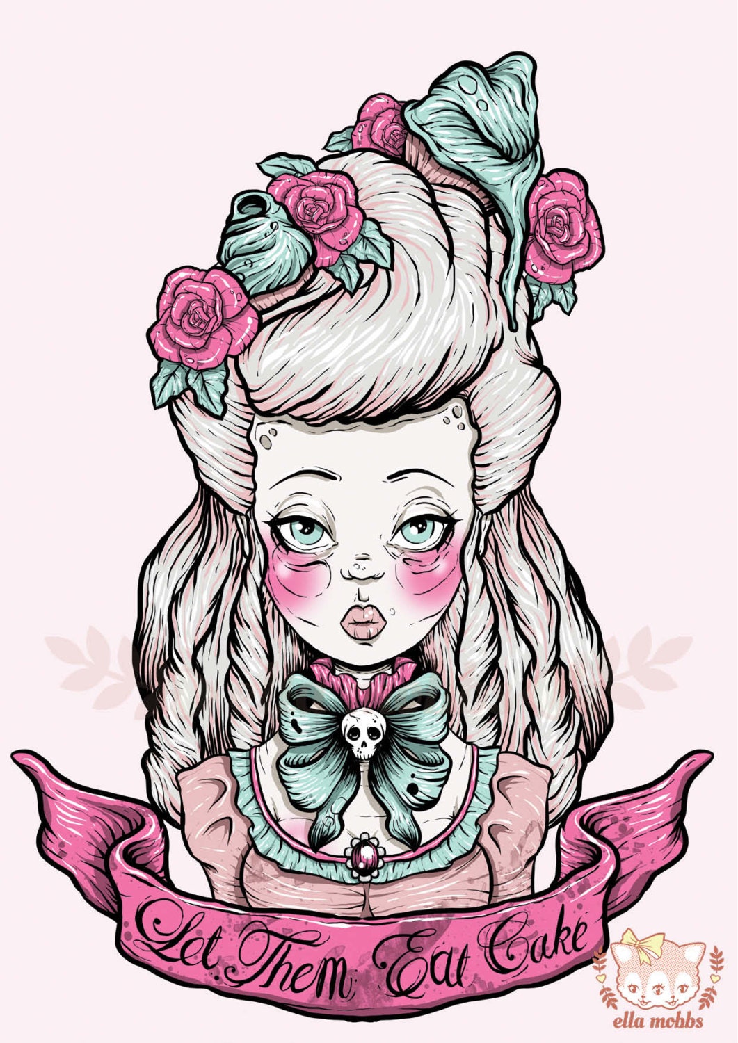 A4 Print of a Marie Antoinette Illustration