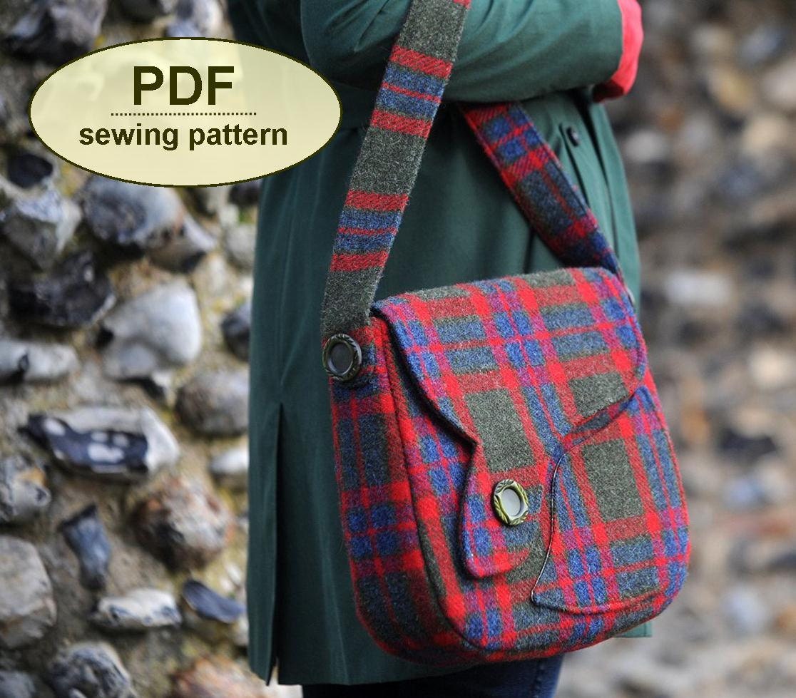 Sewing pattern to make the Sudbury Saddle Bag - PDF pattern INSTANT DOWNLOAD