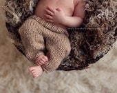 Newborn Knitted Pants Photo Prop CHOICE OF COLOR