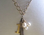 Necklace--Tassel Charm Necklace.  Handcrafted Jewelry by ConfettiStyle Designs as featured in Country Living Magazine.