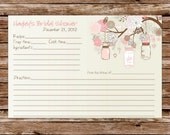 Custom Printable Rustic Vintage Mason Jars Bridal Shower Recipe Card Il_170x135