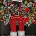 Custom PRE-ORDER -Christmas Wreath-"Suspender Santa"-Door Decor-(PLEASE See Shipping details) Petals & Plumes Original
