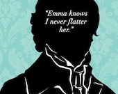Jane Austen Emma Print: Mr Knightly On Flattering Emma