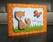 Fox Card, Birthday Card, Hello Card, Thank You Card, Thinking of You Card