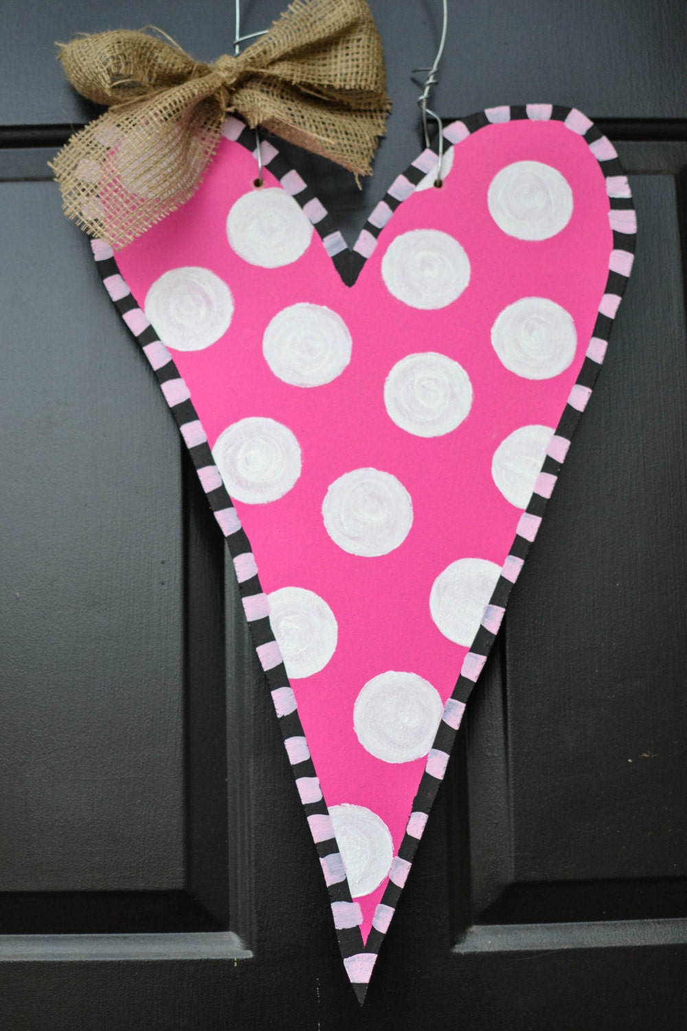 Wooden Heart Door Hanger