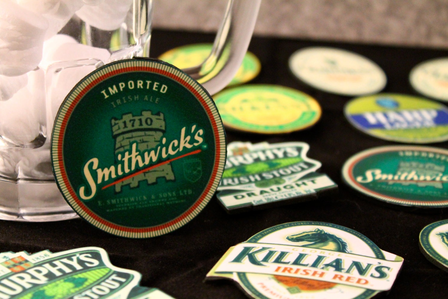 Edible Irish Beer Label Cupcake Toppers