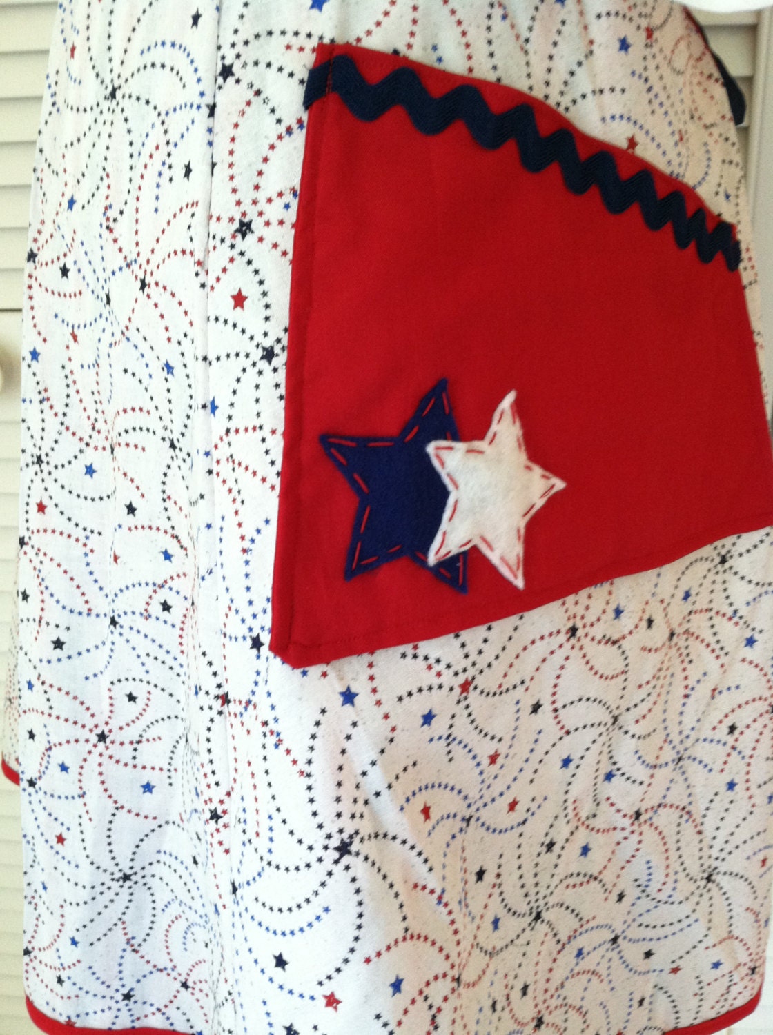 Star Spangled Half Apron