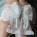 Wedding Bridal Bride Honeymoon Women Underwear Sleepwear  Panties Handmade Lingerie The Bridal Victorian Bow Panties Made to Order
