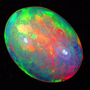 Reserved For Holly T Bright Red And Green Flash Opal Oval Cabochon 14 x 10 MM 4.61 Carat, Welo Ethiopia Personal Stash