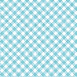 1 Yard Blue Check Fabric, "Doll Dresses" by Holly Holderman for Lakehouse