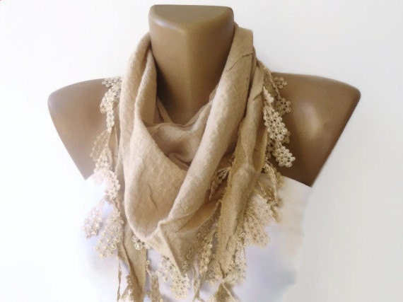 beige scarf , 2013 fashion scarf for spring summer , women scarves , moms gifts