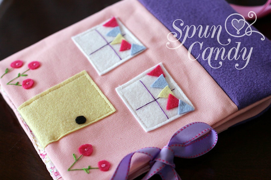The SpunCandy Doll House - Quiet Book - Custom Made To Your Liking