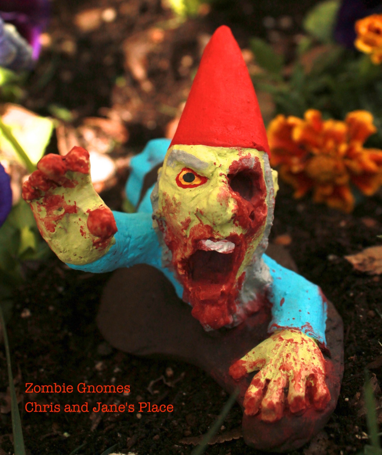 Zombie Gnomes: Legless Larry FREE USA SHIPPING