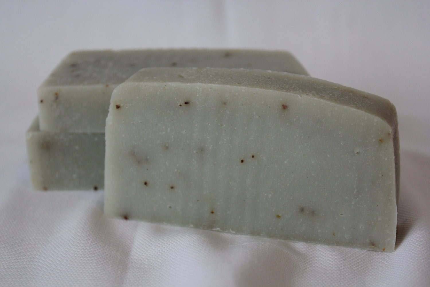 Lime Zest Soap w/Green Sea Clay and Orange Peel - All Natural - Cold Process Soap - Vegan Friendly