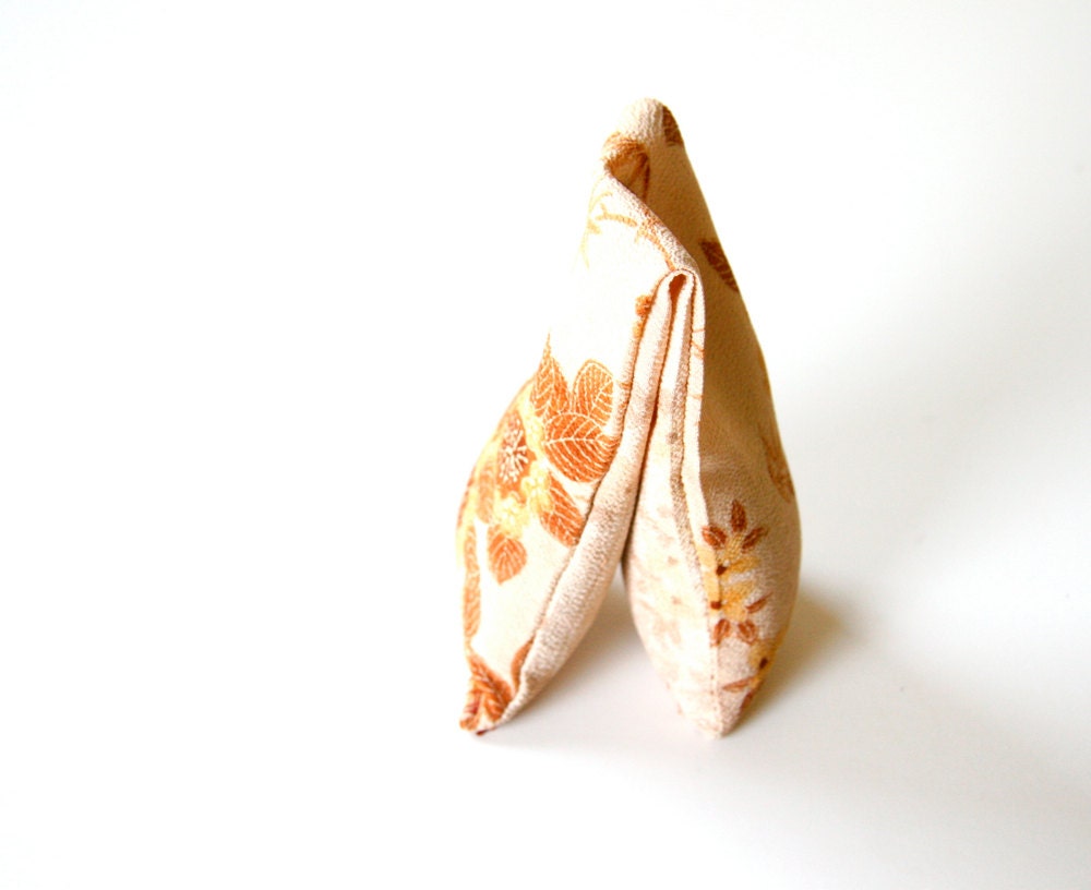 dreamy eye pillow made from vintage silk kimono