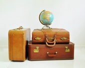 Vintage Leather Suitcase