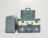 Mid-Century Taperlite Suitcase - Cornflower Blue