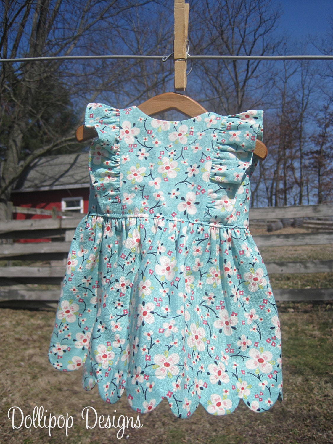 American Girl Farmdale Crossing Bubblegum Dress