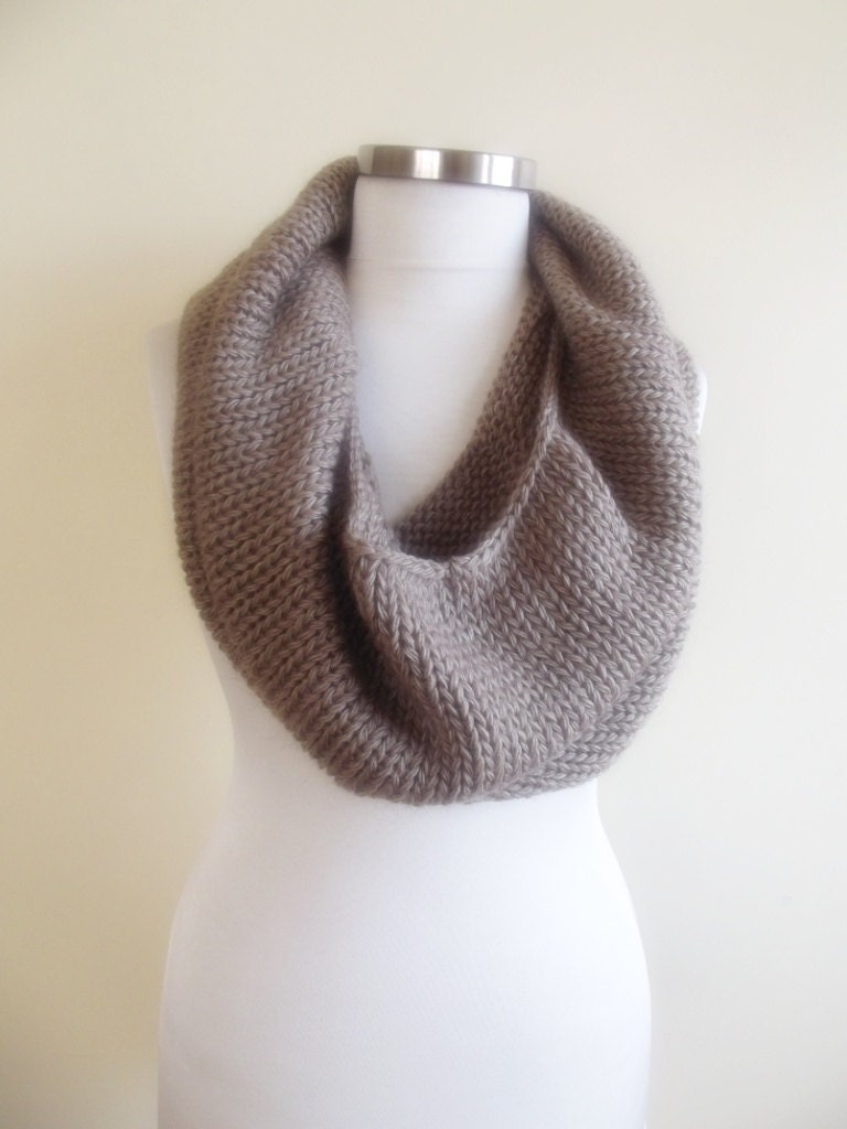 knitted loop infinity circle scarf cowl valentines day christmas gift for her bridal wedding