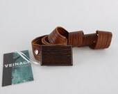 Leather belt and wooden buckle / wood belt buckle / man belt / woman belt ON SALE