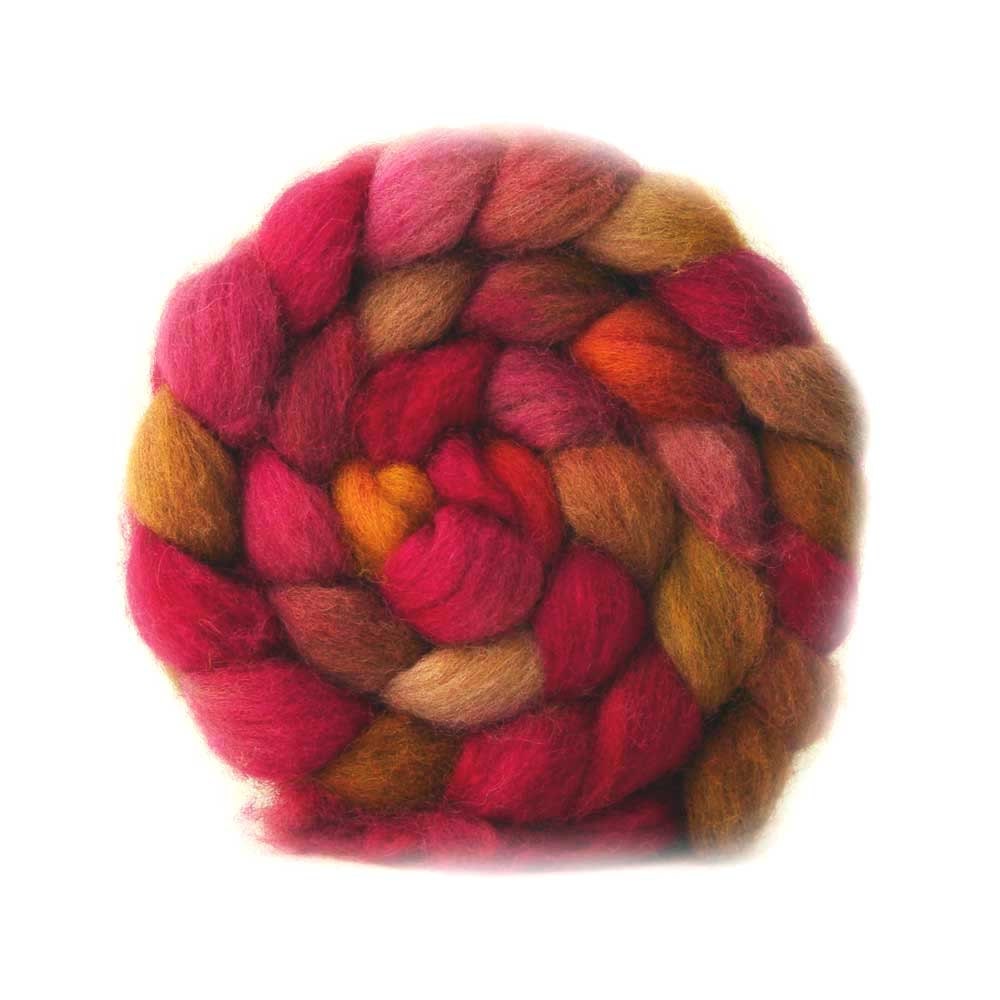 shetland top VIXEN roving hand painted 4.2oz