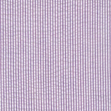 1 Lupine Purple stripe seersucker Robert Kaufman Stripe Seersucker  57W