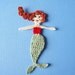 Crochet Mermaid Applique