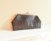 Vintage Navy Blue coin purse, cell phone case,small clutch, lipstick lip gloss purse, eye glass case