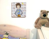Boys Canvas Picture  - Print of an Original Illustration