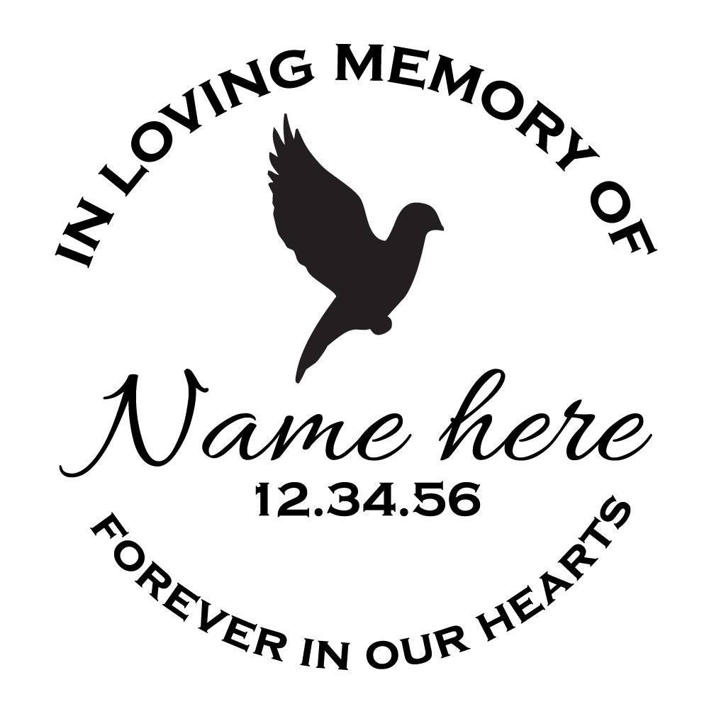 In Loving Memory Decal 8x8 by RightSideStuff on Etsy