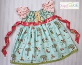 Little Girls It's a Sweet Life Dress. Sizes: 12mo, 2t, 3t, 4t, 5/6.  Handmade at Sugar Creek Kids