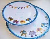 Little plate for little eaters "Circus", 19,5 cm, melamine