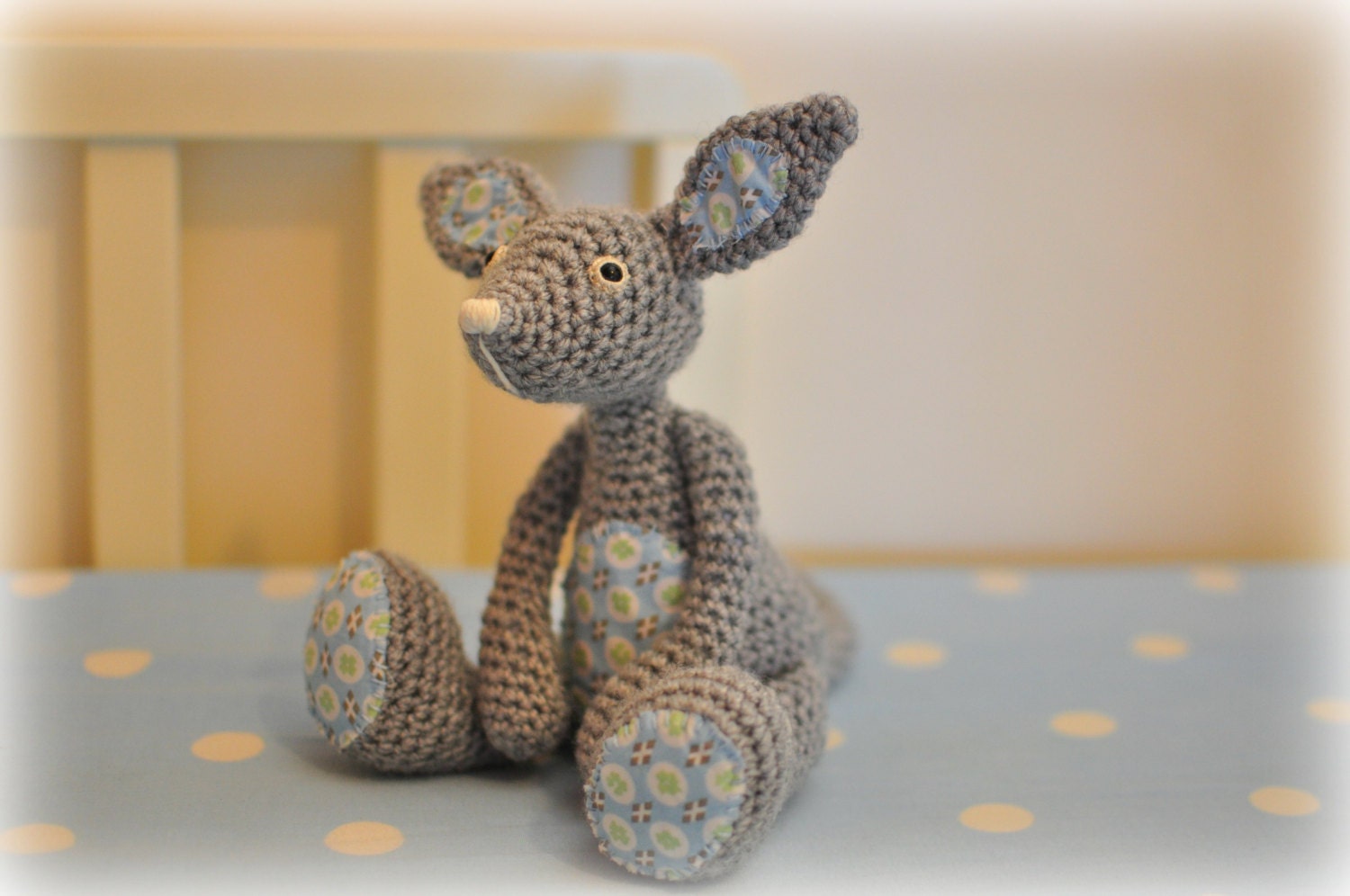 Gregory The Gray, Crochet Amigurumi mouse fantasy Doll, Gift for Kids and Babies, Home Decorations -  MADE TO ORDER