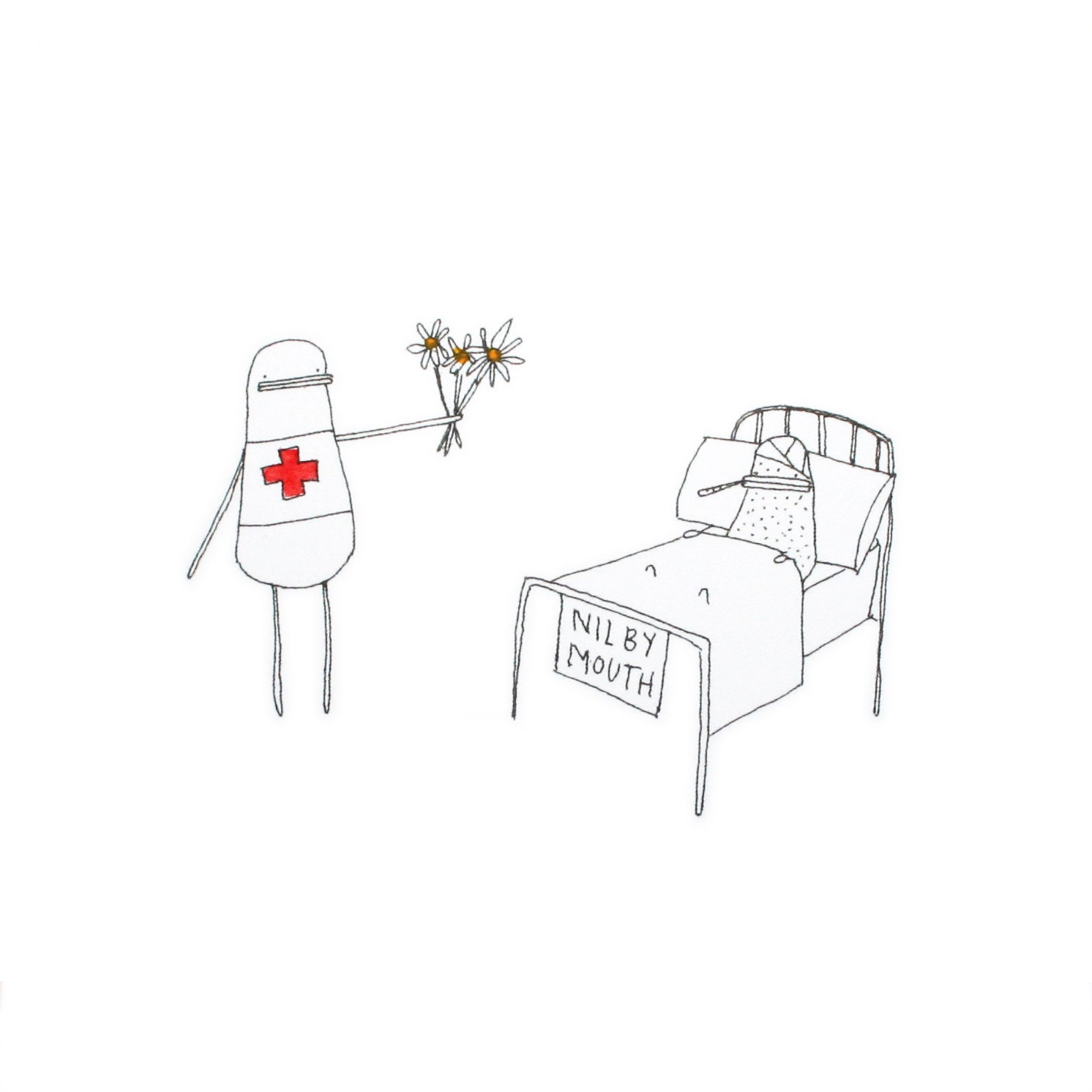 Get Well Soon Card - Poorly Little Poosac